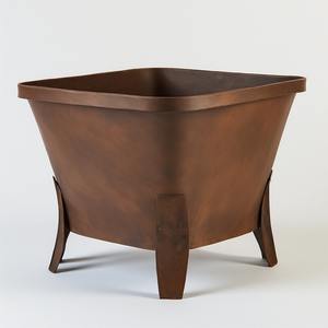 Foyer extérieur moderne en métal avec finition thermolaquée, personnalisable pour les environnements extérieurs traditionnels, offrant un look classique et un feu fiable - Product Image 6