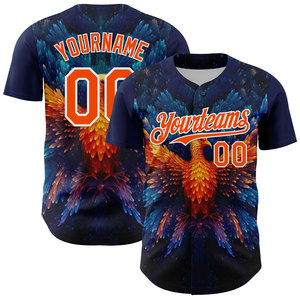 Camiseta de béisbol personalizada para hombres y mujeres, camisetas de béisbol con botones degradados, cosidas o impresas con número de nombre - Product Image 3