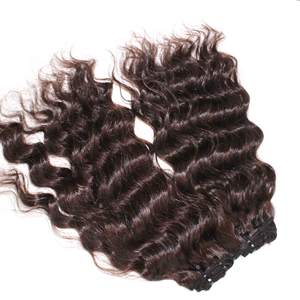 Extensiones de ondas de agua alineadas con cutícula Natural, paquete único, tejido de cabello virgen indio que resalta el cabello humano en cinta, grado de cabello - Product Image 2