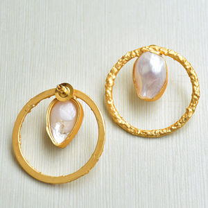 Pendientes Sofisticados Listos para Enviar con Piedras Preciosas Naturales, Chapados en Rodio y Joyería de Primera Calidad - Product Image 4