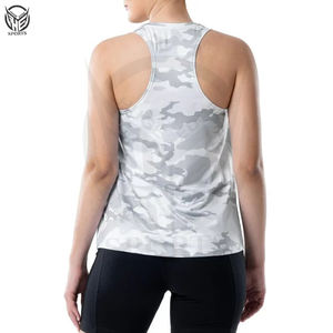 ชุดเสื้อกล้ามออกกำลังกายกลางแจ้งของผู้หญิงชุดออกกำลังกายผ้าฝ้ายไร้รอยต่อ100% ชุดเสื้อกล้ามสำหรับเล่นกีฬาว่างเปล่าพร้อมโลโก้ออกแบบได้ตามต้องการ - Product Image 4