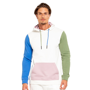 Sweat à capuche en coton polaire multicolore pour hommes, sweats grande taille à la mode pour l'hiver, nouvelle collection - Product Image 1
