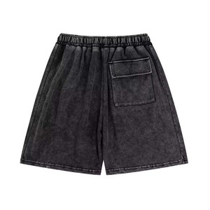 Nouvelle arrivée d'été 430gsm T-shirt à manches courtes pour hommes surdimensionné vintage avec lavage à l'acide Ensembles de shorts sérigraphiés - Product Image 5