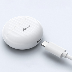 Home Digitalome EP-056 White Wireless In-Ear Earbuds <b>Microphone</b> Waterproof <b>Gaming</b> Headphones for Mobile Phone Computer Travel - Product Image 4