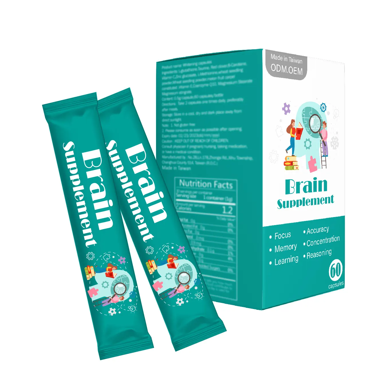 oem supplement Focus Memory Concentration Learning and Accuracy health products