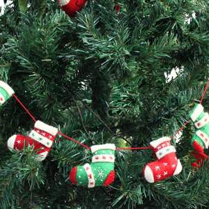 Guirnalda Decorativa de Navidad con Calcetines de Fieltro, Guirnalda de Fieltro de Lana para Chimenea - Product Image 6