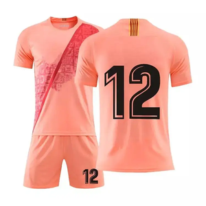 ชุดเสื้อฟุตบอลผ้าโพลีเอสเตอร์สวมใส่สบายชุด100% สีไล่ระดับสีชุดฟุตบอลโลโก้ - Product Image 1