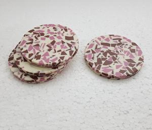 Juego de 4 Posavasos de Madera Natural para Té, Vajilla para el Hogar, Hotel, Restaurante, Posavasos de Madera, Posavasos de Resina, Artículos de Decoración de Mesa - Product Image 4