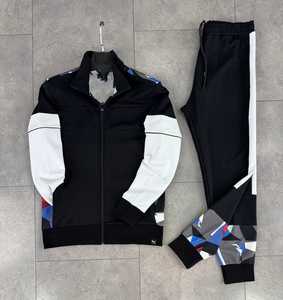 Ropa deportiva informal para hombre, chaqueta ligera con cremallera y pantalones para correr, traje de entrenamiento activo de dos piezas, camisetas de moda de maternidad - Product Image 1