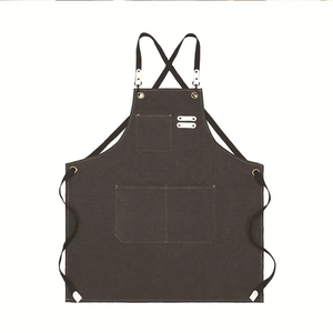 Adjustable Kitchen Coffee Tea Canvas <b>Apron</b> with Pocket - Product Image 1