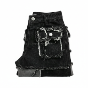 Jean ample décontracté pour homme, coupe baril, jambe large incurvée, personnalisable, en denim de haute qualité, tendance mode, hiver automne - Product Image 6