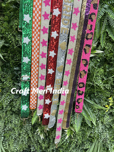 Elegante súper cómodo multicolor cristal con cuentas monedero correas hecho a mano estrella diseño accesorio de moda para Niñas para ropa de fiesta - Product Image 6