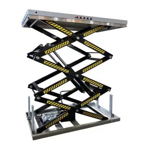 JS плесень-3 1000 2000 кг вместимость 3 м высота электрические три ножницы гидравлическая платформа для подъемного стола выше
