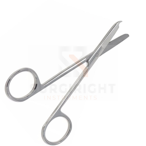 Tijeras de punto de sutura de acero inoxidable Gancho delicado de media luna Aplicaciones manuales de primeros auxilios para la eliminación de suturas por Surgiright - Product Image 3