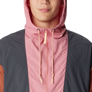 Custom Wholesale <b>Men</b> Color Block Windbreaker Jacket Lightweight Hooded <b>Pullover</b> Anorak Waterproof Outdoor Streetwear Outerwear - Product Image 4