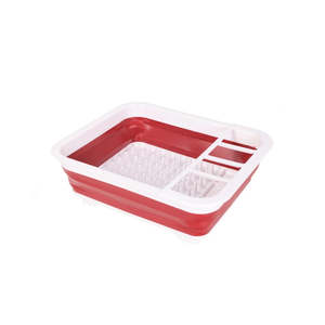 Scolapiatti Pieghevole in Plastica in 3 Colori per Conservazione Stoviglie - Product Image 4