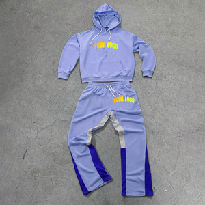 Ensemble de survêtement personnalisé imprimé, streetwear premium, 220 g/m², 100 % coton, à capuche, pour hommes - Product Image 3