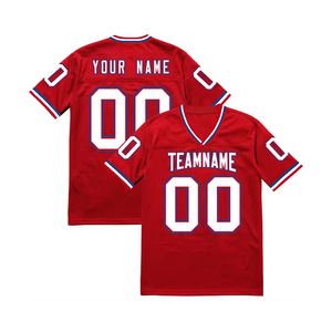 Camiseta de fútbol de secado rápido transpirable con impresión completa, camiseta de fútbol americana impresa Digital por sublimación personalizada - Product Image 6