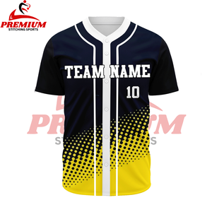 Vente en gros de maillots de baseball à rayures personnalisés pour jeunes avec nom et logo personnalisé maillots de baseball et softball - Product Image 3