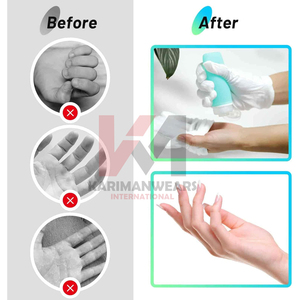 Gants en coton blanc pour le soin des mains, doux et hydratants, absorption de lotion de nuit, gants de spa, gants de soin de la peau, gants de travail - Product Image 3