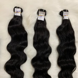Venta al por mayor doble dibujado Paquete de onda natural 100% cabello humano cutícula alineada virgen Remy paquetes transparentes - Product Image 6