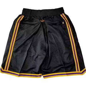 Shorts de course surdimensionnés Polyester maille basket-ball Shorts rayure ourlet poches été basique hommes maille sublimation conception Shorts - Product Image 6