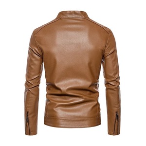 Chaqueta de Motociclista de Cuero PU Unisex, Estilo Urbano, con Cierre de Cremallera, Impermeable, Camuflaje, Nueva Colección de Primavera - Product Image 3