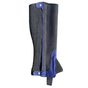 Cuero de piel de vaca genuina Half Chaps Equipo de equitación de alta calidad Los mejores Chaps de cuero genuino para la venta - Product Image 3