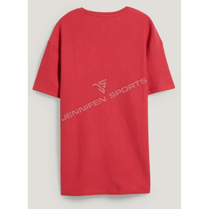 Camisetas de Hombre Casuales a Rayas con Cuello Redondo y Logotipo Personalizado, 100% Algodón, Manga Corta, Ligeras y Transpirables, Impresas, OEM/ODM de Alta Calidad - Product Image 2