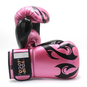 Artes marciales Cómodo Cuero profesional Diseño de logotipo personalizado Boxeo personalizado Guantes de entrenamiento de boxeo para hombres - Product Image 1