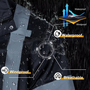Chaleco de seguridad para hombre para uso al aire libre Logotipo personalizado ANSI Clase 2 Poliéster impermeable Secado rápido - Product Image 6