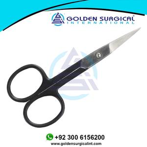 Trimming Black <b>Scissors</b> <b>for</b> Guys Beard Grooming Mustache Cuticles <b>Nail</b> Hair Cutting Sideburns <b>for</b> Men Sharp Bang Manicure - Product Image 2
