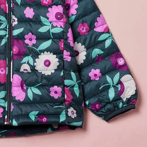 Custom Logo Thick Warm Insulated Jacket with Zipper and Hood for Cold Weather Kids Winter Puffer Coat - Product Image 5