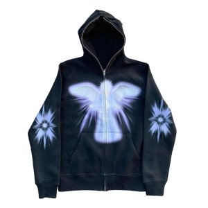 เสื้อฮู้ดมีซิปสำหรับผู้ชายเสื้อฮู้ดเข้ารูปผ้าฝ้ายแนวสตรีทแฟชั่น - Product Image 6