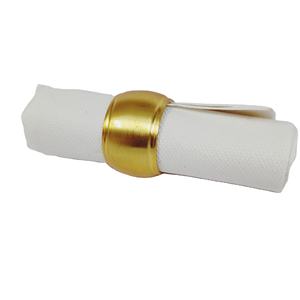 Durable Napkin Ring With Gold Plated For Home <b>Table</b> Accessories Custom Size Metal Napkin Ring Holder With <b>Matte</b> For Hotel - Product Image 1