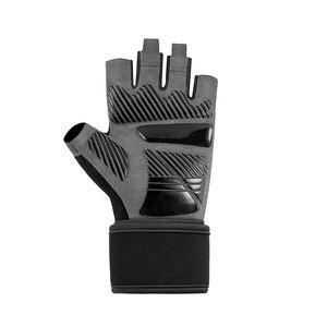 Professional Manufacturer Made Neoprene Half Finger Weight <b>Lifting</b> <b>Gloves</b> with Non-Slip Adjustable Wrist Strap for Men's Women's - Product Image 3