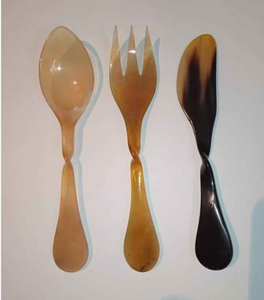 Cucharas de Cuerno Pulido Estilo Animal, Directamente de la India, para Bodas y Fiestas Navideñas, Técnica Tallada - Product Image 2
