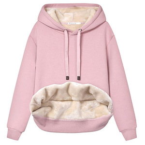 Sweats à capuche Sherpa tendance pour femmes, nouveaux designs pour un confort ultime, style d'hiver, sweats à capuche pour femmes, vente en gros - Product Image 3