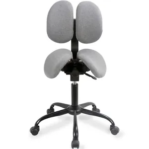 Taburete de sillín de metal ergonómico moderno para una postura óptima para la Oficina, la escuela, el apartamento o el hospital, muebles comerciales - Product Image 1