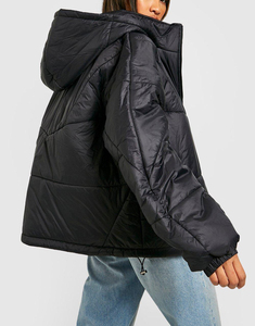 Chaqueta de invierno lavable y duradera de alta calidad para mujer, Abrigo acolchado ligero con capucha, ropa informal, chaqueta transpirable para mujer - Product Image 4