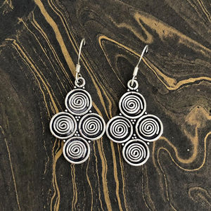 <b>Sterling</b> <b>Silver</b> Minimalist <b>Dangle</b> <b>Earrings</b> 10.9 Grams for Everyday Wear Wholesale Manufacturer JAIPUR <b>SILVER</b> - Product Image 1