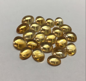 Cabujón con parte posterior plana de forma ovalada de cuarzo citrino natural para la fabricación de joyas en todos los tamaños crear anillos de joyería de piedras preciosas DIY colgante - Product Image 6