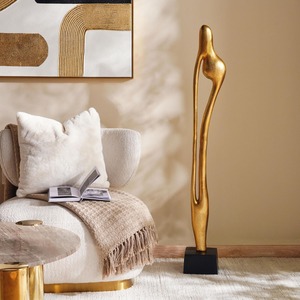 Sculpture noire audacieuse Artisanat de qualité supérieure Pièce de déclaration captivante pour élever les espaces de vie modernes - Product Image 5