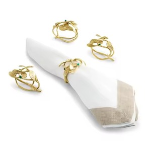 High Quality Gold Plated Napkin Ring Nice Quality Handmade Designer <b>Tissue</b> Holder Classic Stylish Napkin Ring - Product Image 6