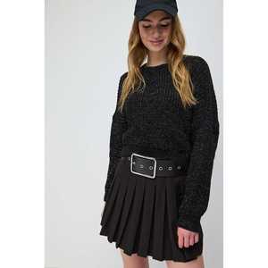 Pull court scintillant pour femme, tricot de haute qualité, imprimé floral, respirant, décontracté, saison hivernale, longueur courte, logo sur le devant - Product Image 2