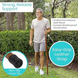 Canne de marche en bois dur de style vintage pour les collectionneurs Canne de marche en bois sculptée à la main avec des motifs tribaux Bois de chêne massif - Product Image 5