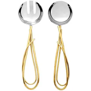 Juego de cuchillos para queso de diseño antiguo más vendidos, artesanía al por mayor con cubiertos con mango anudado forjado - Product Image 3