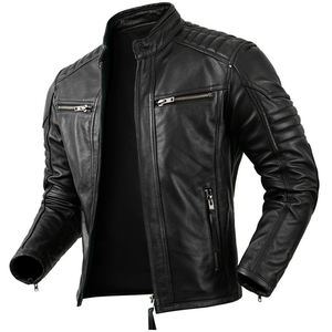 Respirant fabriqué en matériau de haute qualité veste en cuir pour hommes meilleure vente veste en cuir pour adultes - Product Image 3