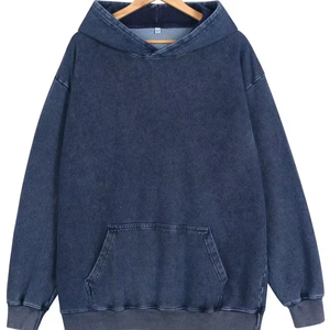 Sudaderas Personalizadas de Punto Denim de Alta Calidad, Lavables, Corte Regular para Hombre, 320 GSM, Mezcla de Algodón/Poliéster French Terry, Estilo Pullover para Invierno - Product Image 1