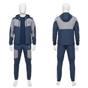 Sudadera Ligera Personalizada de Talla Grande para Hombre, Estilo Vintage Otoñal, 100% Poliéster, Impermeable, con Estampado Lavado al Ácido y Cierre de Cremallera - Product Image 1